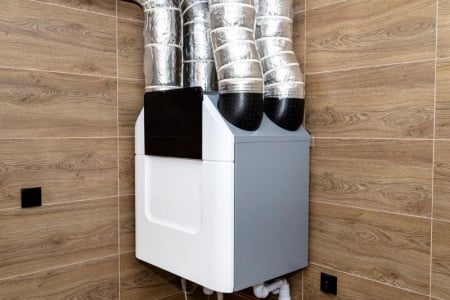 La VMC double flux renouvelle l'air d'une maison &agrave; Haguenau